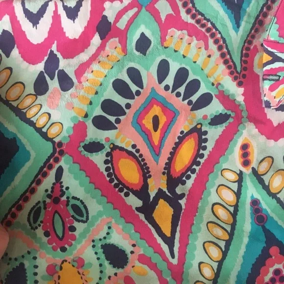 EUC Lilly Pulitzer Crown Jewels Boston Silk Top Jewel Cuff Size XS - Picture 12 of 15